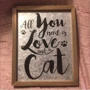 “All You Need Is Love And A Cat” Frame